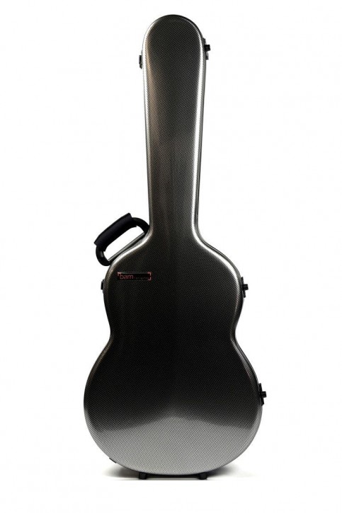 BAM 8002XLSC Hightech Classical Guitar Case, Silver Carbon .