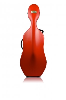 BAM 1001SWR Classic Cello case with wheels, red
