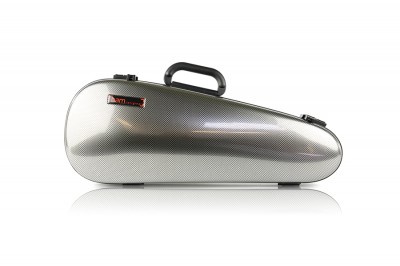 BAM 2003XLSC Hightech Overhead Violin case, silver carbon