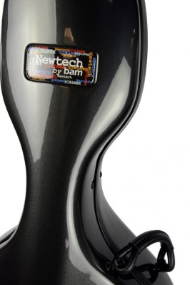 BAM 1002NWN Newtech 4/4 Cello Case with wheels, Black