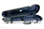BAM 2002XLSC Hightech contoured violin case, silver carbon .