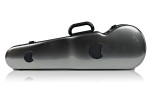 BAM 2002XLSC Hightech contoured violin case, silver carbon .