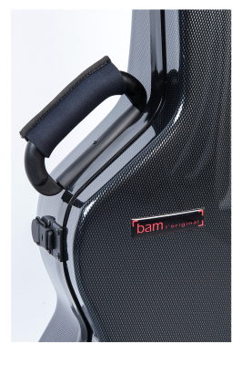 BAM 8007XLC Hightech 000 Guitar Case, Black Carbon .