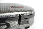 BAM 2003XLSC Hightech Overhead Violin case, silver carbon