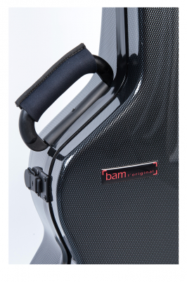 BAM 8008XLC Hightech OM Gitarren Etui, Schwarzes Carbon .